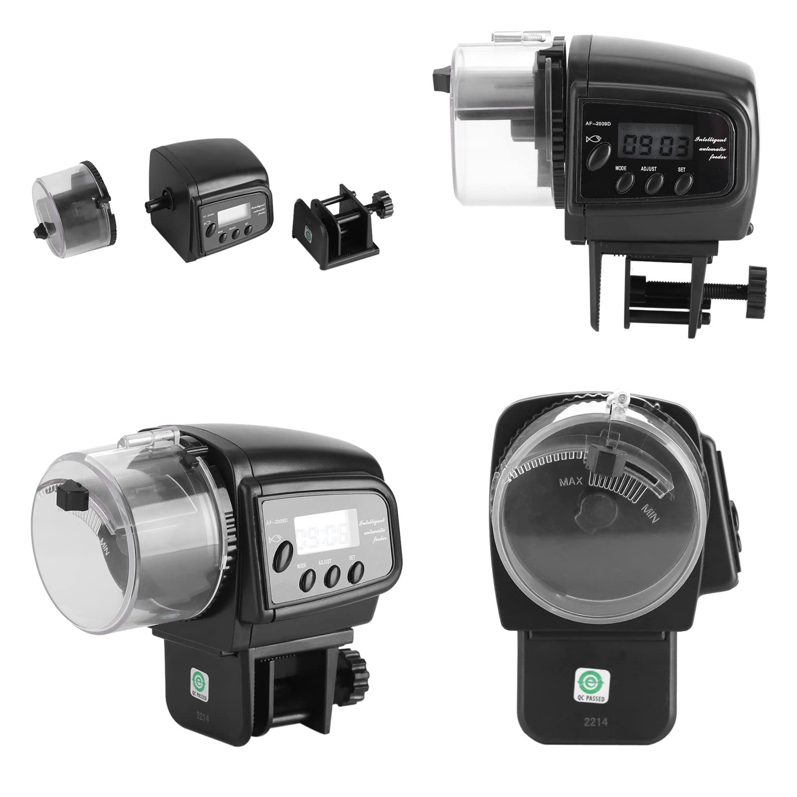 Distributeurs de Nourriture ，Aquarium Distributeur Poisson de Nourriture Aquarium sous leau Automatique Aliments Food poissonDistributeur Distributeur Minuterie Poissons LCD numérique électronique