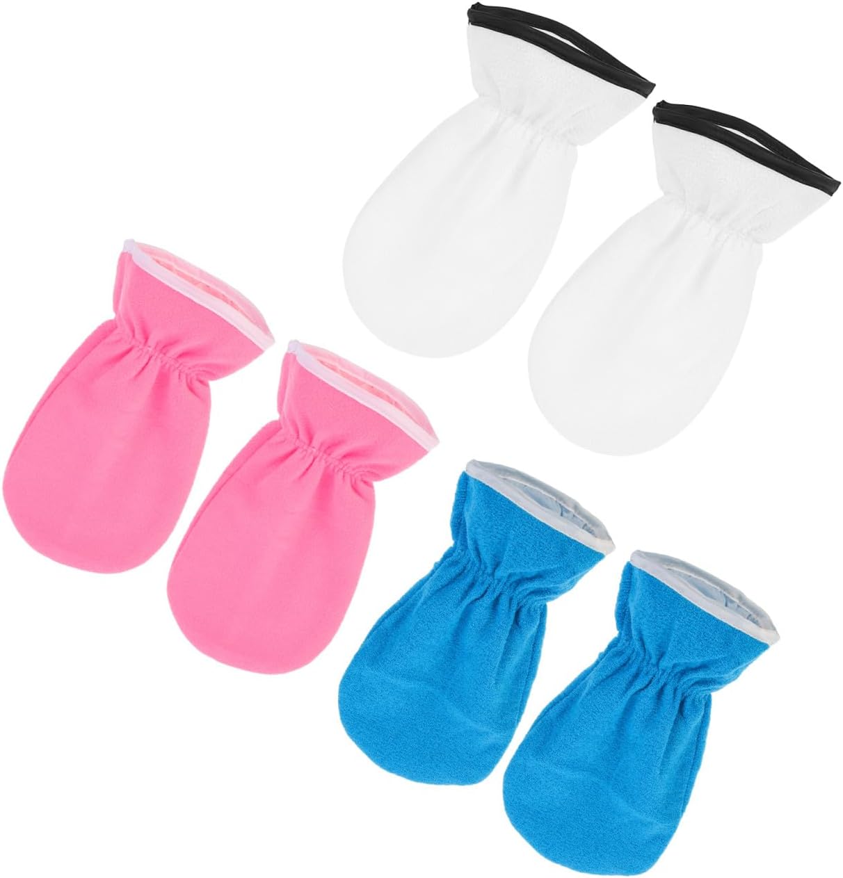 FOMIYES 3pairs Spa Wax Gloves Hand Masks for Moisturizing Overnight Hand Moisturizing Gloves