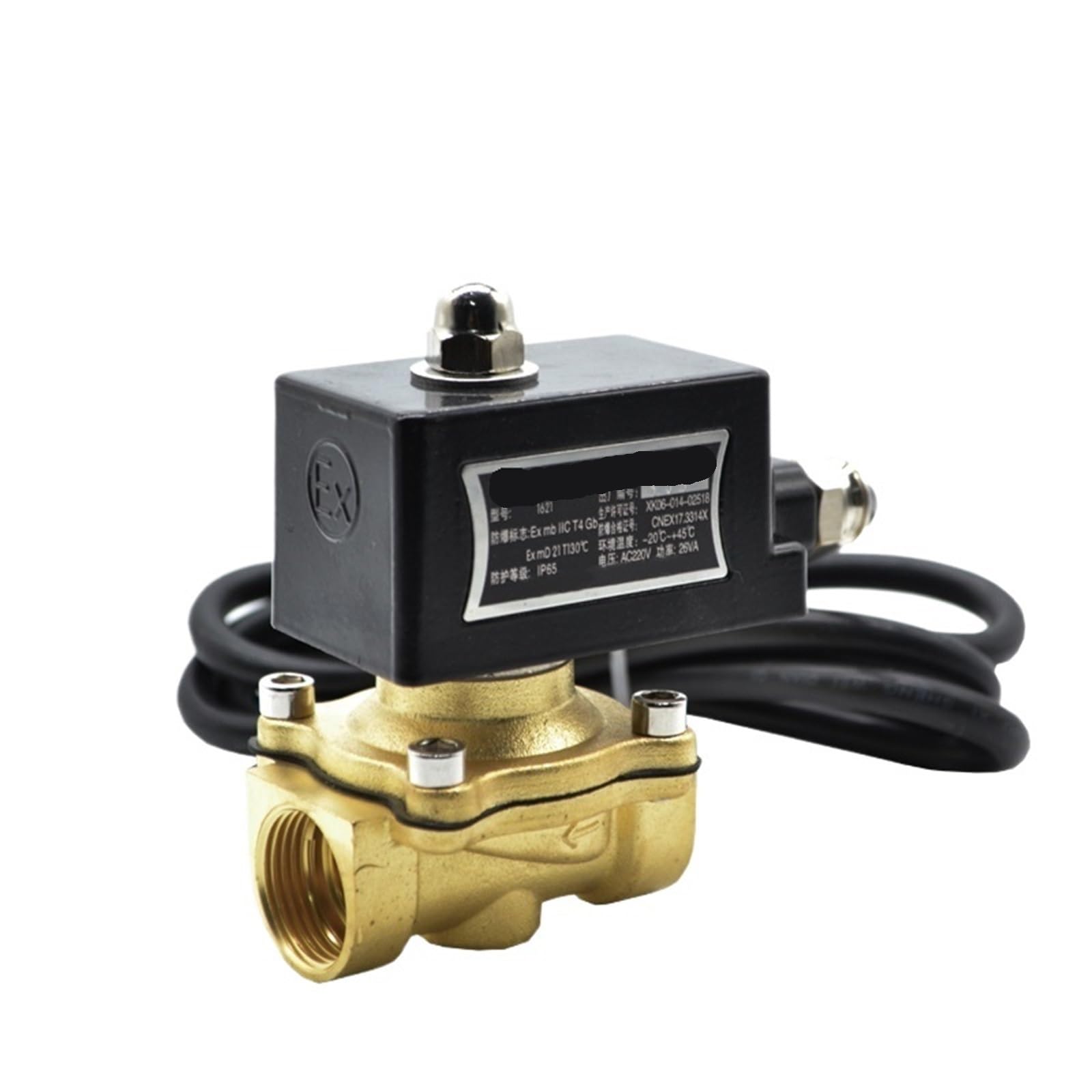 Moevgridr 3/8 Solenoid Valve Brass Normally Closed(",Ac220v)