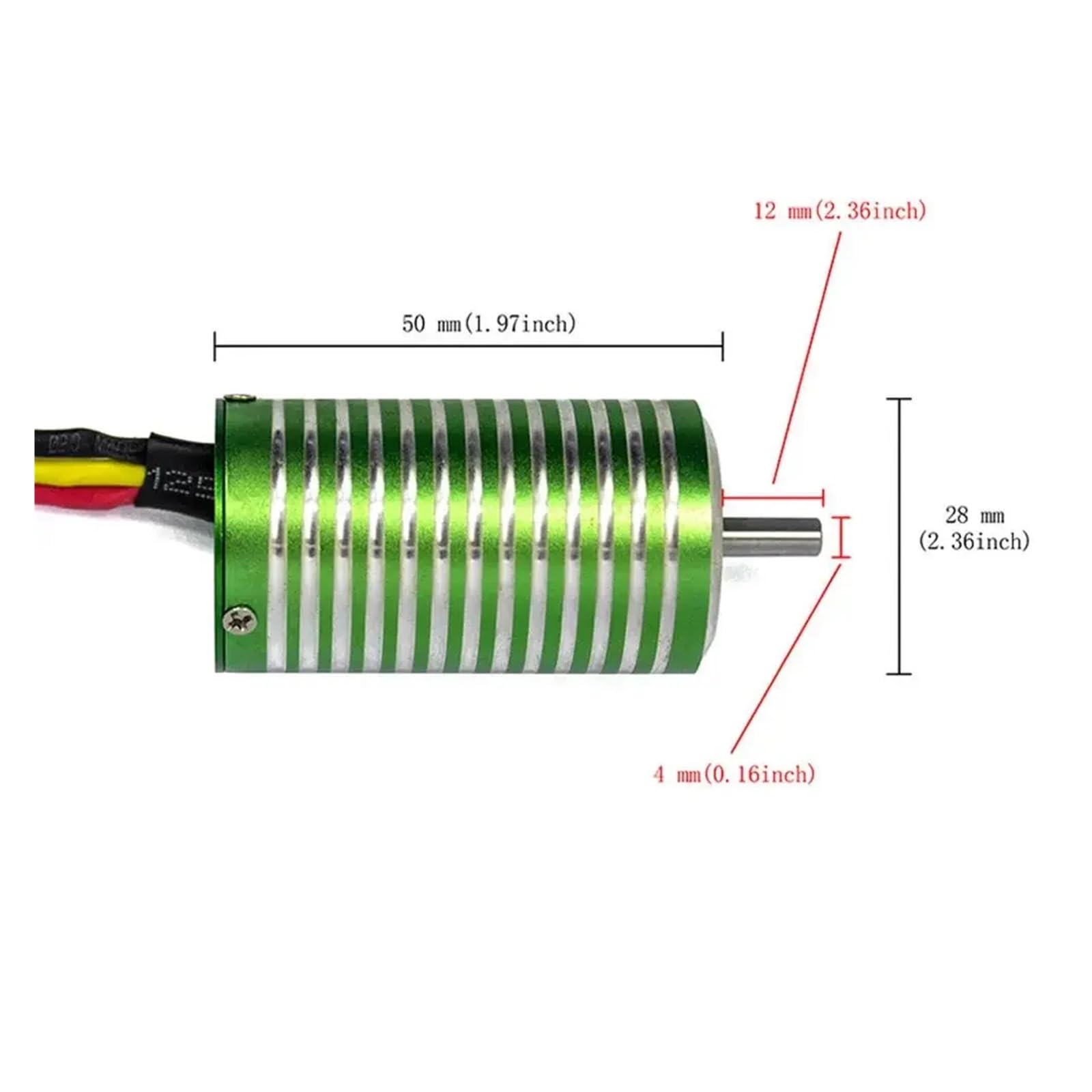 Silnik bezszczotkowy 2850 1/14 1/12 Pojazd terenowy 300-450 mm Łódź zdalnie sterowana 65(2850 4400KV 4.0mm)