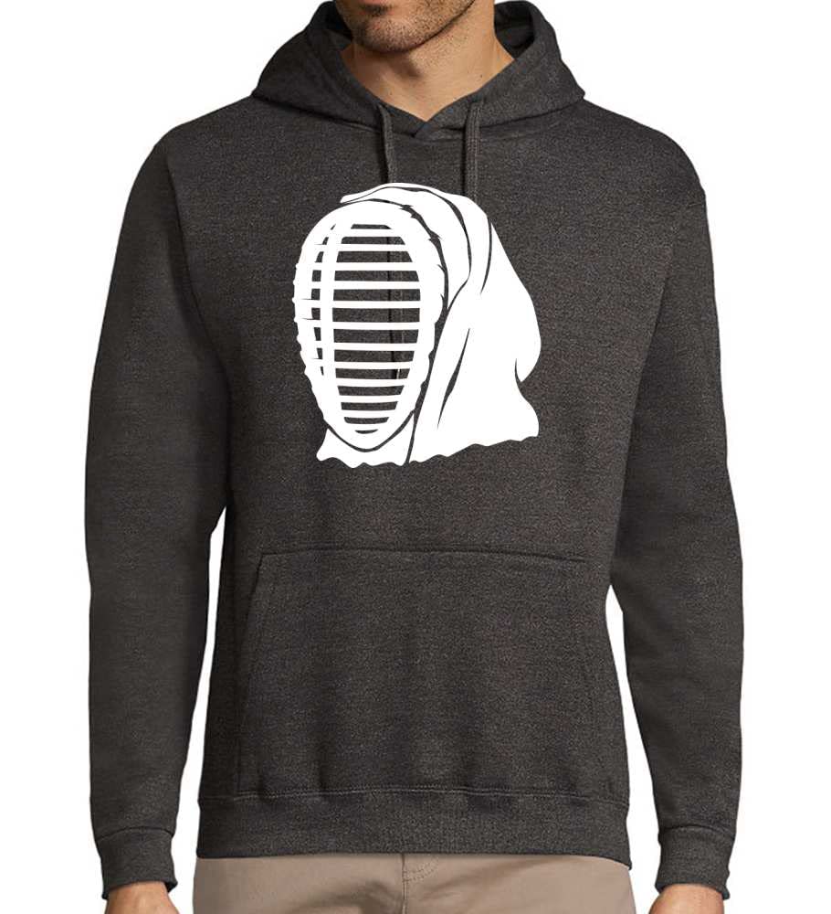 Kendo - Sudadera con capucha para hombre, Heather Dark Grey, M