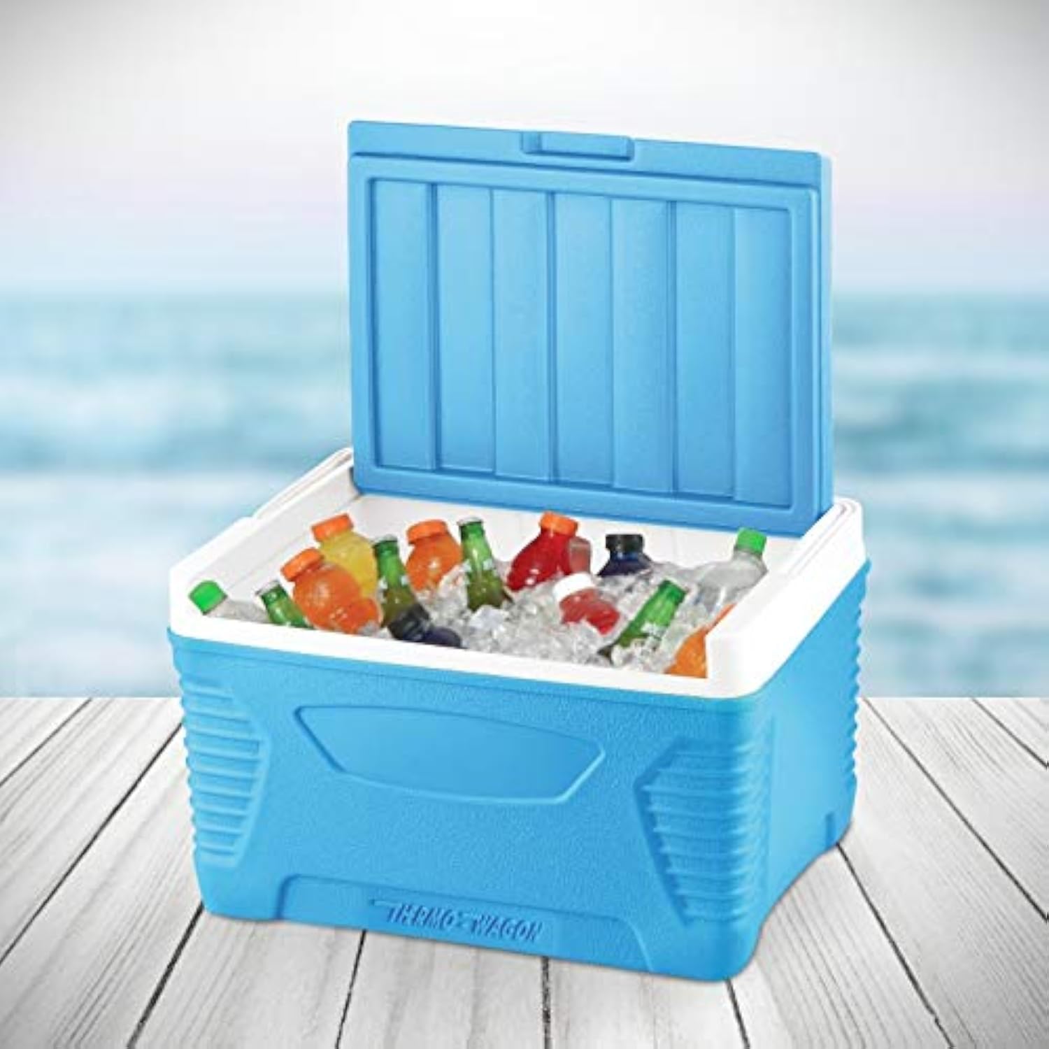 ASIANThermo Wagon Ice Cooler, Ice Box, Perfect for Picnics, outdoor camping (14 Ltr)