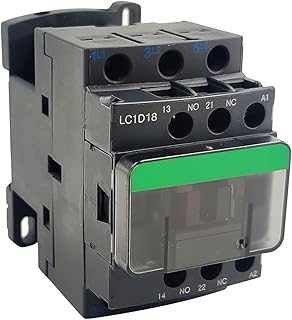 LNKWEL LC1D18G7 Non-Reversing Contactor 18A 3Pole 120VAC Coil 1NO 1NC 50/60Hz