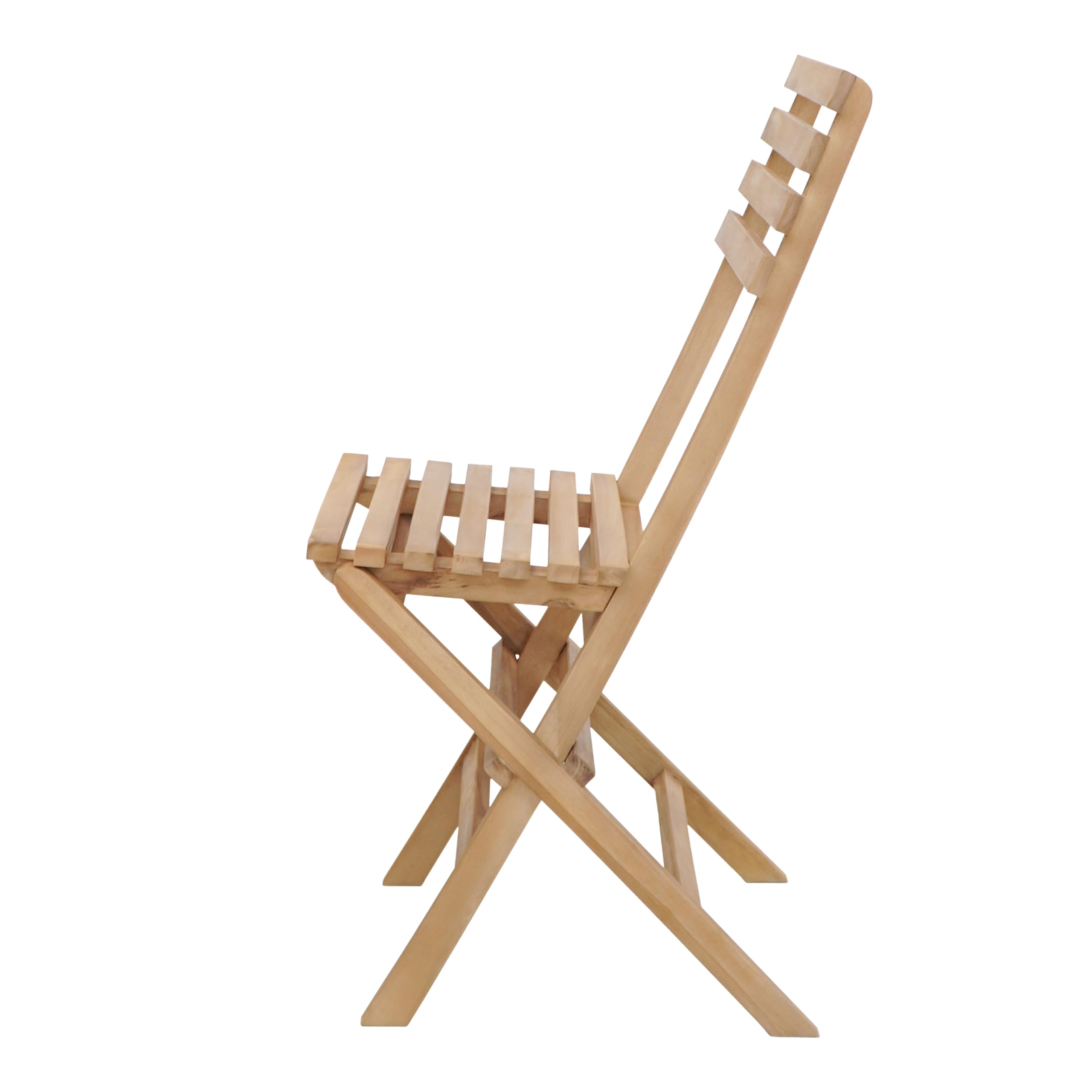 AXI Rae Table Et Chaise Bistrot, 2 Chaises 1 Table, Ensemble Bistro Extérieur en Bois, 100% Teck - Salon De Jardin Bistrot, Table Bistrot pour Jardin/Balcon/Terrasse