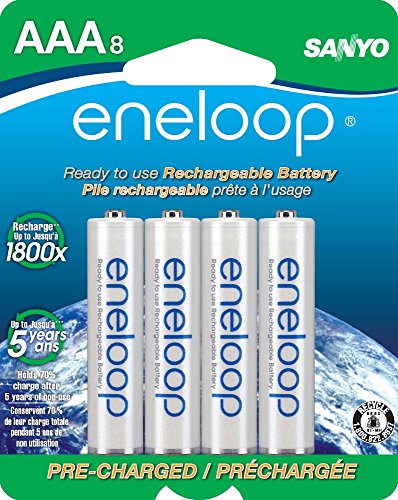 eneloop AAA 1800 cycle, Ni-MH Pre-Charged Rechargeable Batteries, 8 Pack (discontinued by manufacturer)