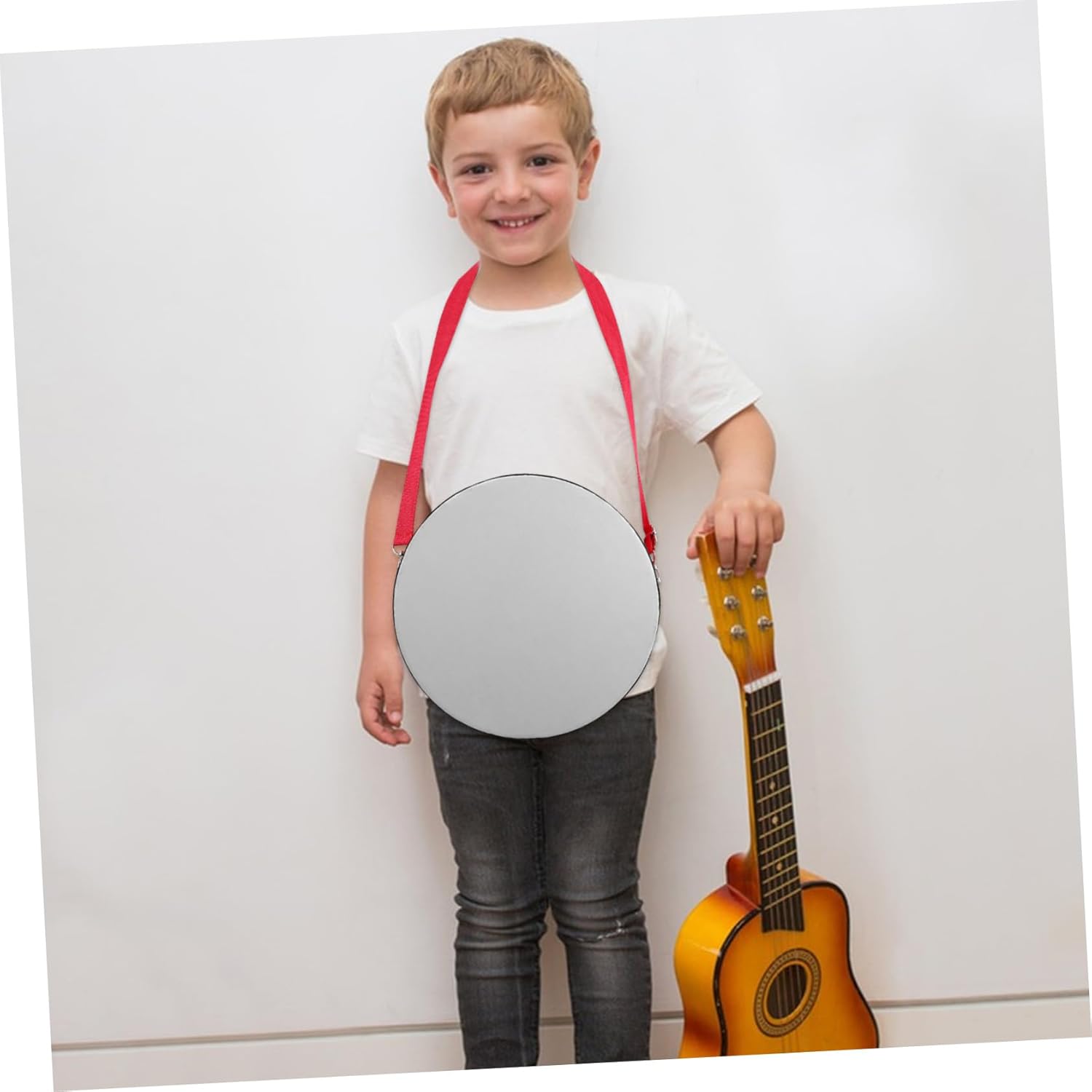 1 Set Red Marching Snare Drum with Strap Lightweight Percussion Instrument for Musical Performances Enhances Rhythm and Teamwork