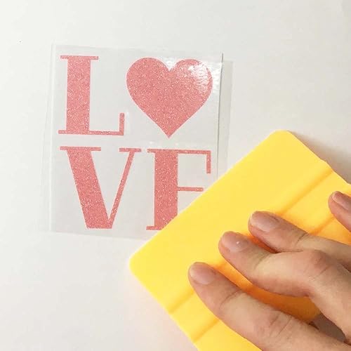 Miniatura 3 de Craftables Vinilo adhesivo morado con purpurina para Cricut, Silhouette Cameo y cortadores de manualidades, (3) hojas de 12 x 12 pulgadas