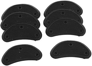 Men Replacement Shoes Repair Black Plastic Heels 8 Pcs