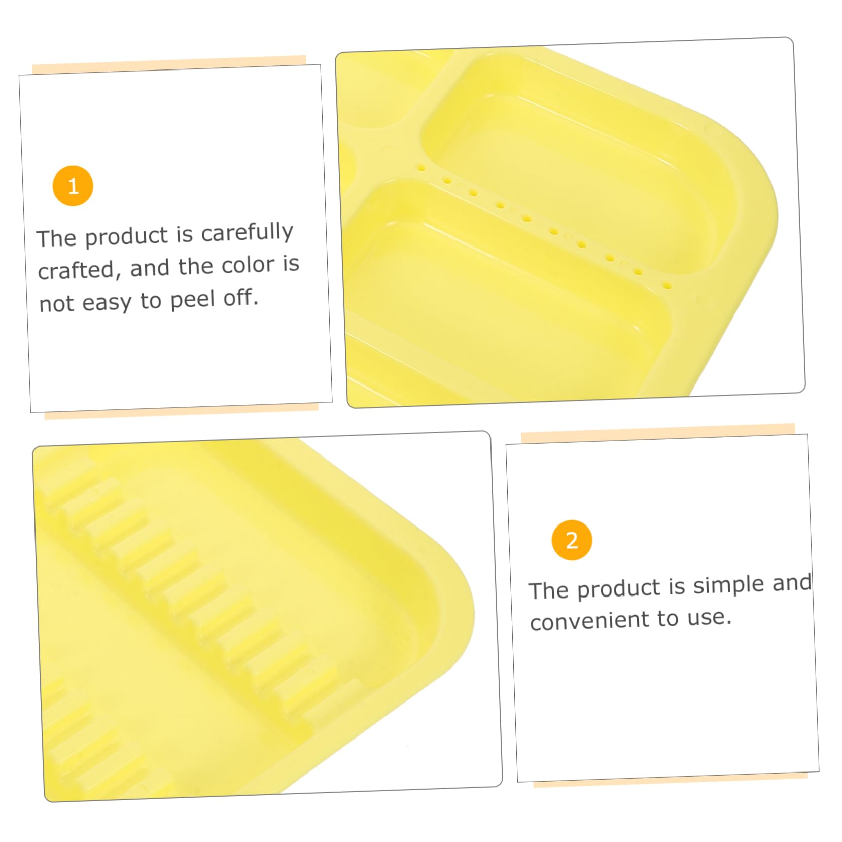 MAGICLULU Plateaux Compartimentés Coloré Lot de 2 Rangement Organisé en Pp Résistants aux Taches, Plateau D'instruments Dentaires pour Buccal