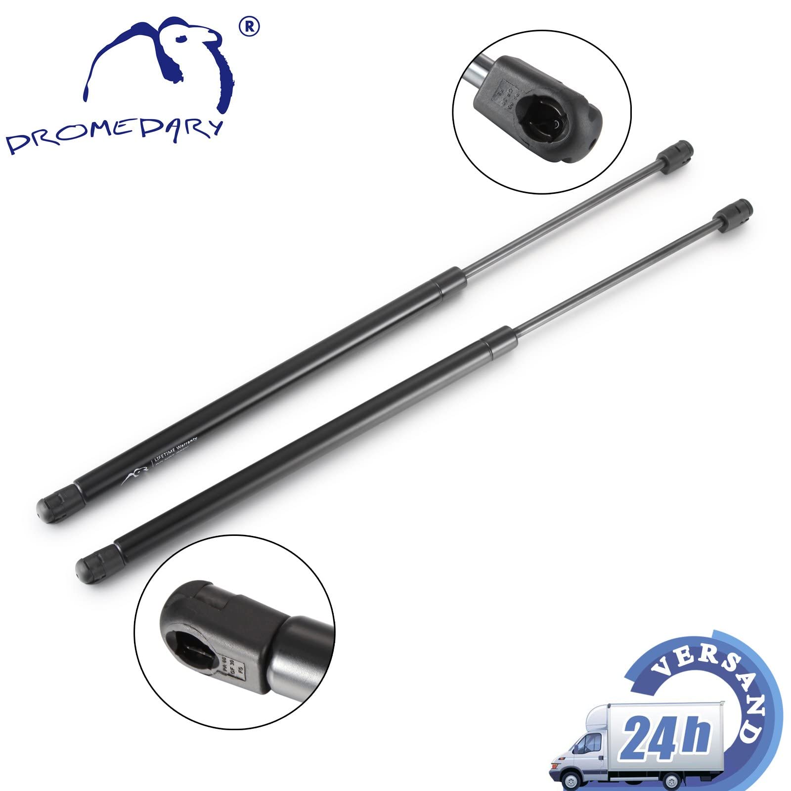 Lot De 2 Vérins à Gaz Hayon Coffre Dromedary Pour Opel Meriva 5132262 - 540N
