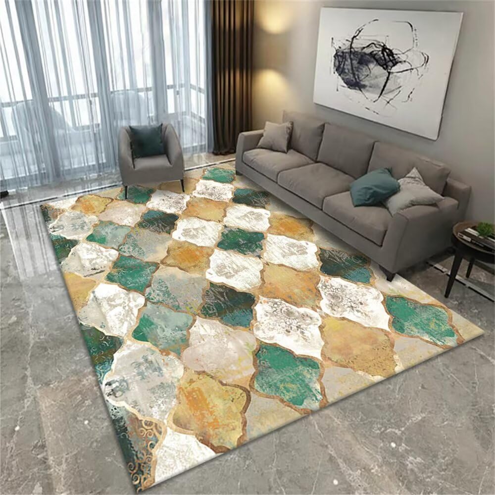 Tapis de chambre bébé fille style géométrique et moderne 120X160