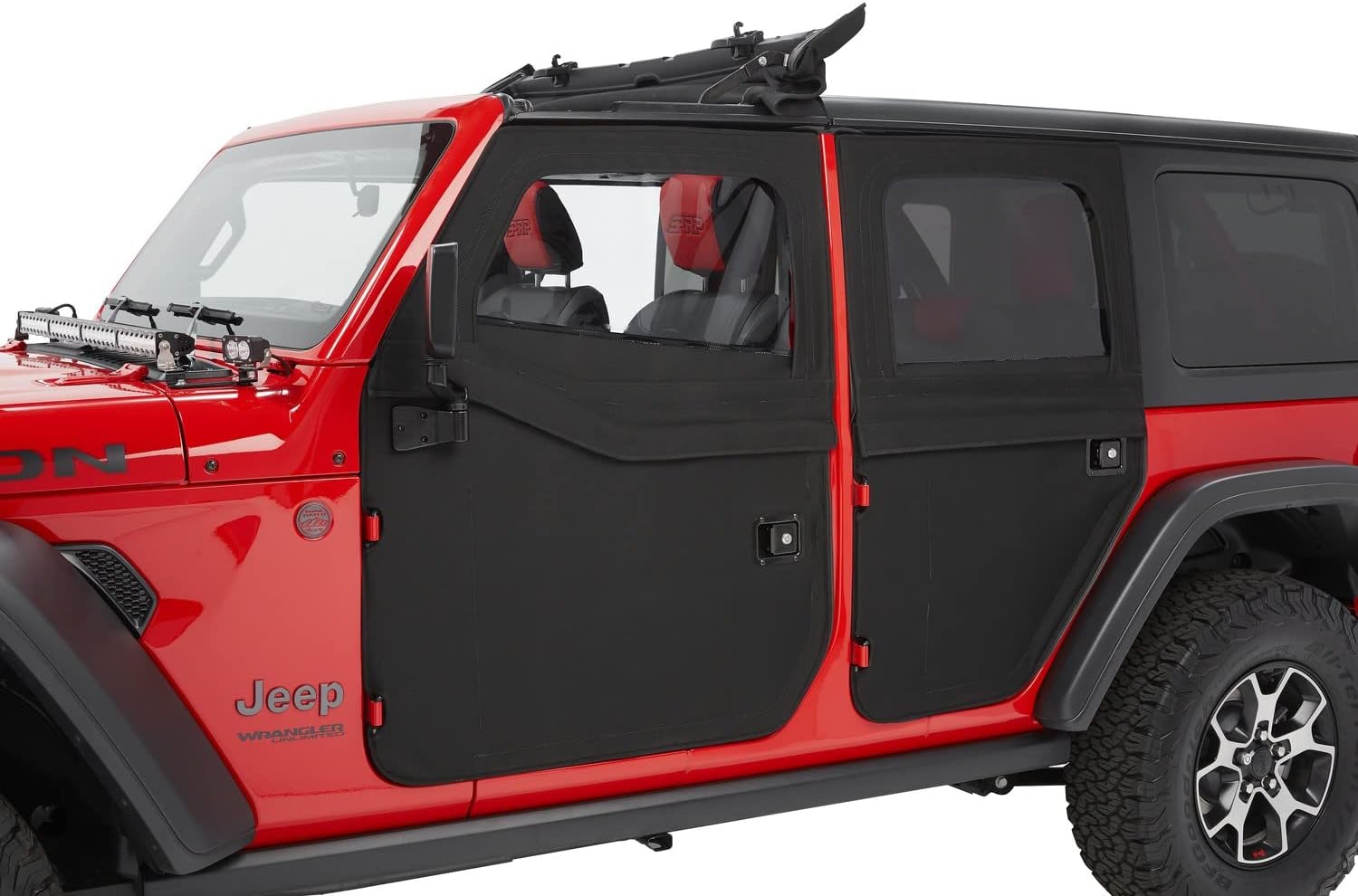 5175135 2-Piece Fabric Rear Doors For 2018-Current Jeep Wrangler JL & 2020 - Current Gladiator