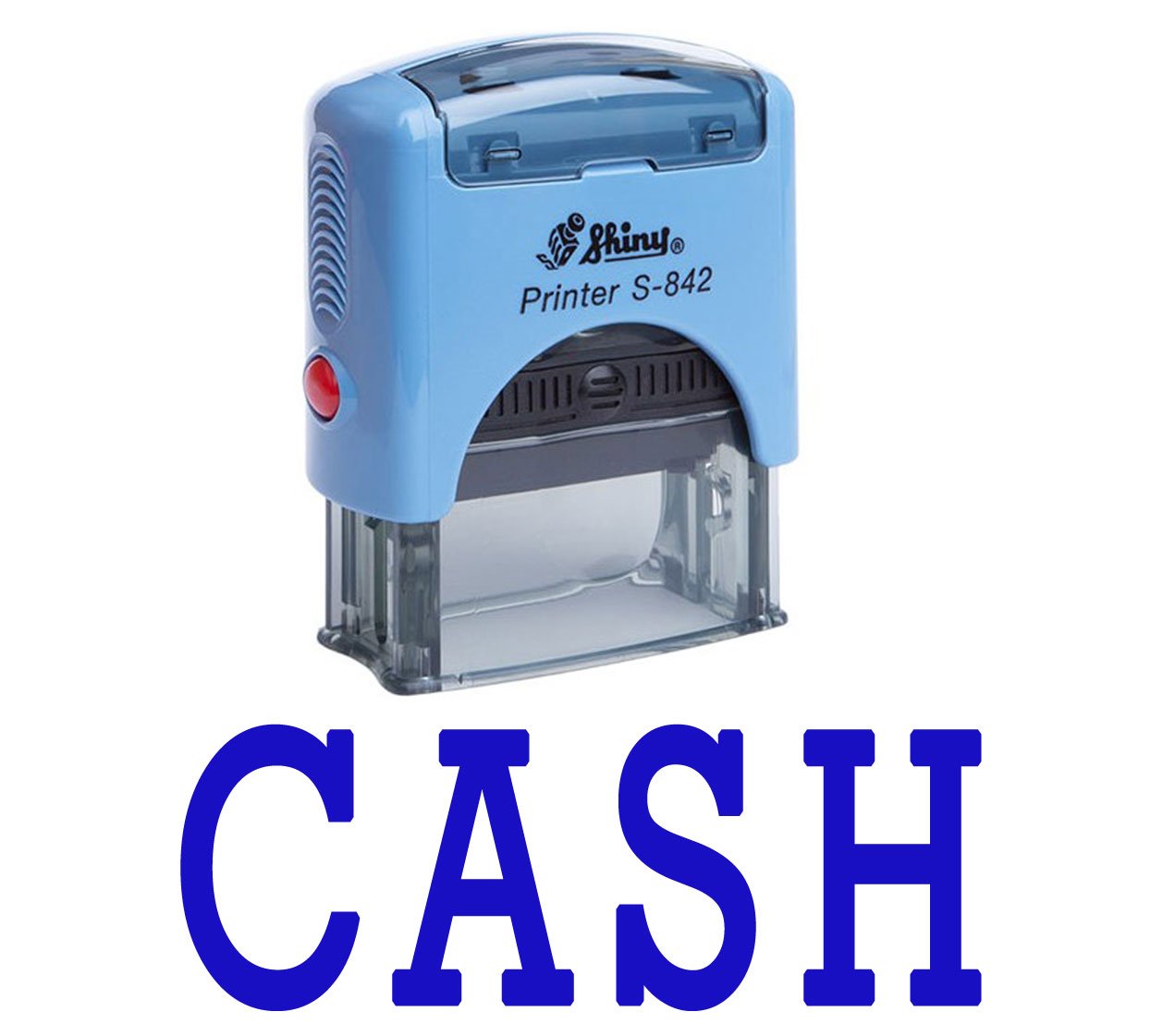 Printtoo Cash Self Inking Rubber Stamp Office Stationery Custom Shiny Stamp