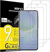 NEW'C 3 Pack Designed for Samsung Galaxy A37 5G Screen Protector Tempered Glass,Case Friendly Ultra Resistant