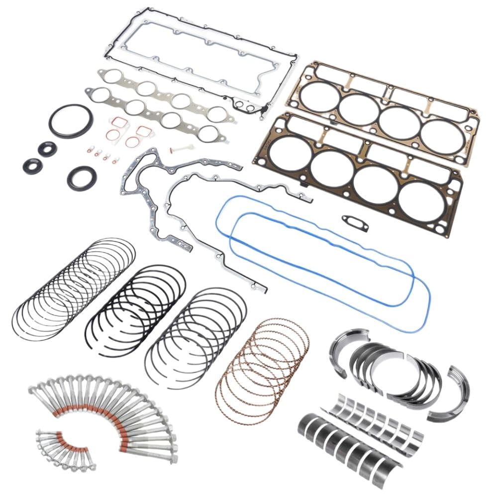 Kit de reconstrucción de motor con perno de junta compatible con Silverado Suburban Sierra Gen III
