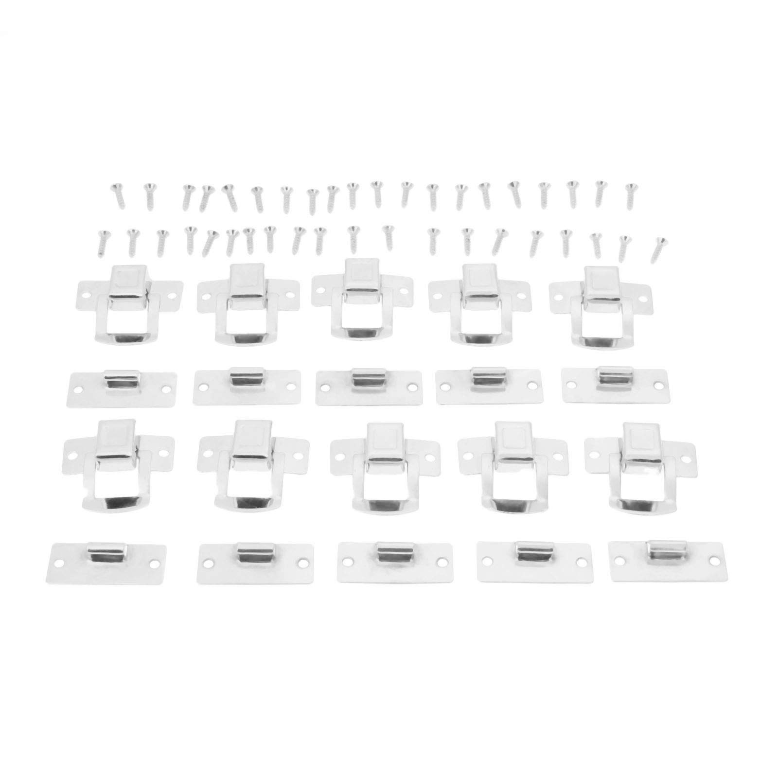 Fibbia a scatola antica cinese, fibbia con serratura antica.10 pezzi 3430mm Lucchetto in argento Scatola for gioielli Scatola regalo Valigia Custodia Fibbie Attiva/disattiva Chiusura a scatto Chiusura