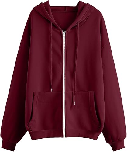 Miniatura 3 de Sudaderas de gran tamaño con cremallera completa para mujer, ligeras, informales, Y2K, a la moda, chaquetas de moda para otoño 2023, ropa de calle