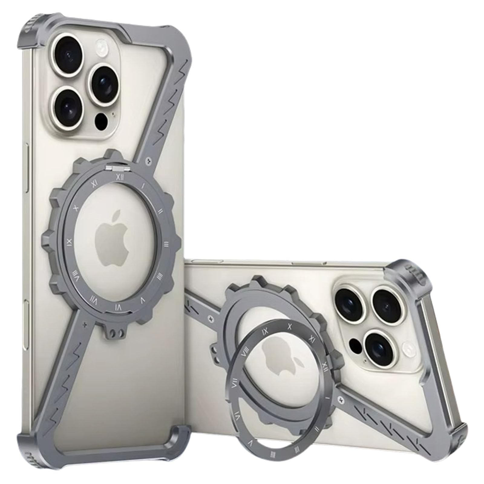 Coque iPhone 16 Pro support magnétique rotatif anti-chute - 8