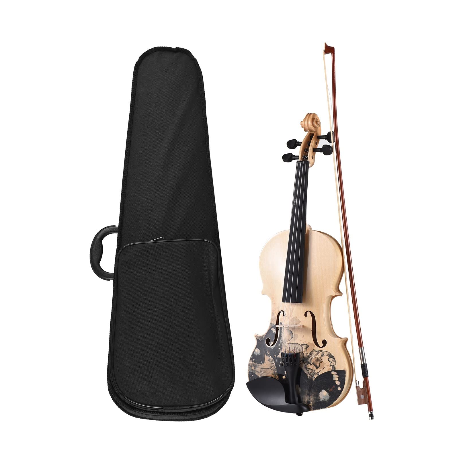 Violini per Studenti 4/4 Violino Acustico Topboard In Tiglio Topboard Side Back Board Scroll In Acero Con Custodia Per Il Trasporto Arco Per Studenti Professionale Violino