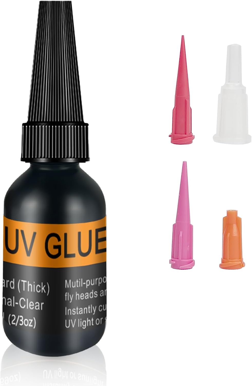 Riverruns UV Clear Glue Three Formula Thick,Thin and Super Flew +12 LED UV Power Light Fly Tying for Building Flies Flies Heads Bodies and Wings Tack Free
