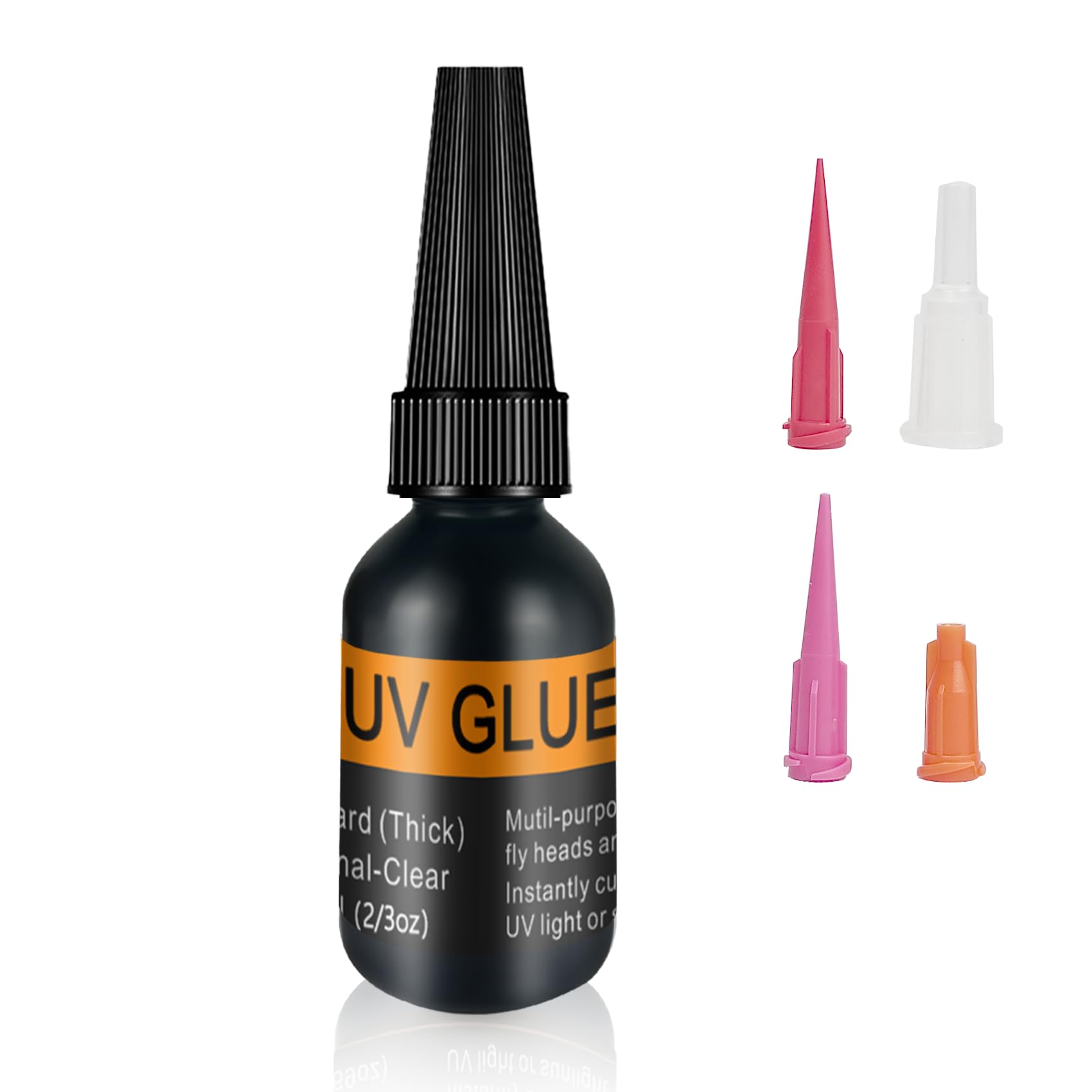 Riverruns UV Clear Glue Three Formula Thick,Thin and Super Flew +12 LED UV Power Light Fly Tying for Building Flies Flies Heads Bodies and Wings Tack