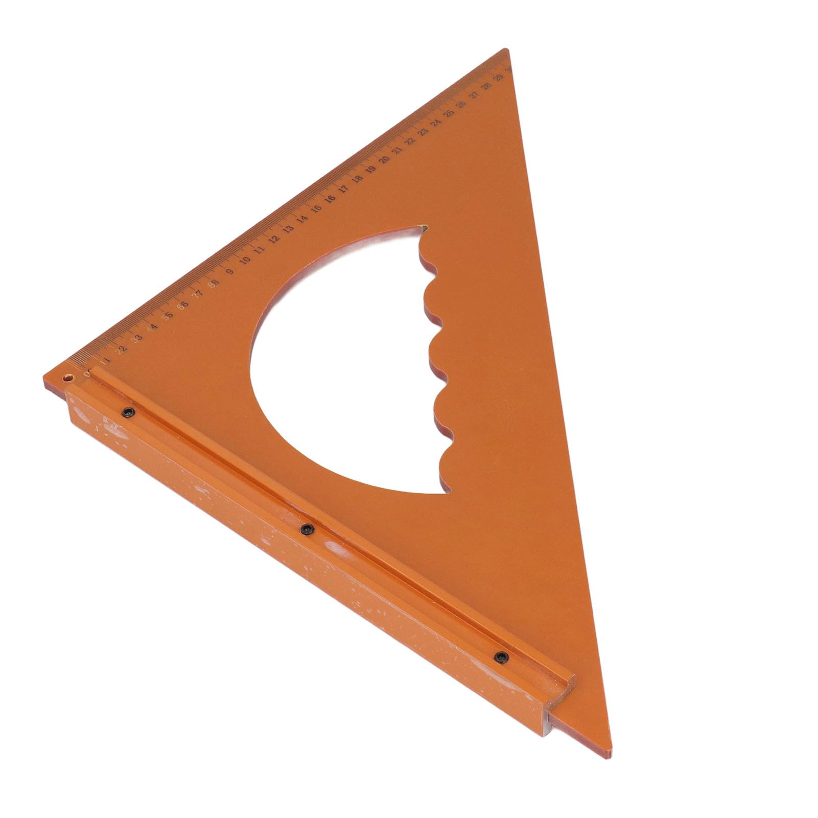MRKU Righello Triangolare per la Lavorazione del Legno, 31 cm x 31 cm, Angolo retto di 90 Gradi, Strumento di misurazione.