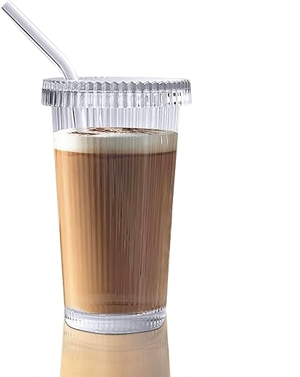 Gobelet Double Paroi Avec Paille Et Couvercle Gobelet Avec Couvercle En Silicone De Qualite Alimentaire Etanche Givre Pastel Acryl Reutilisable Personnalise