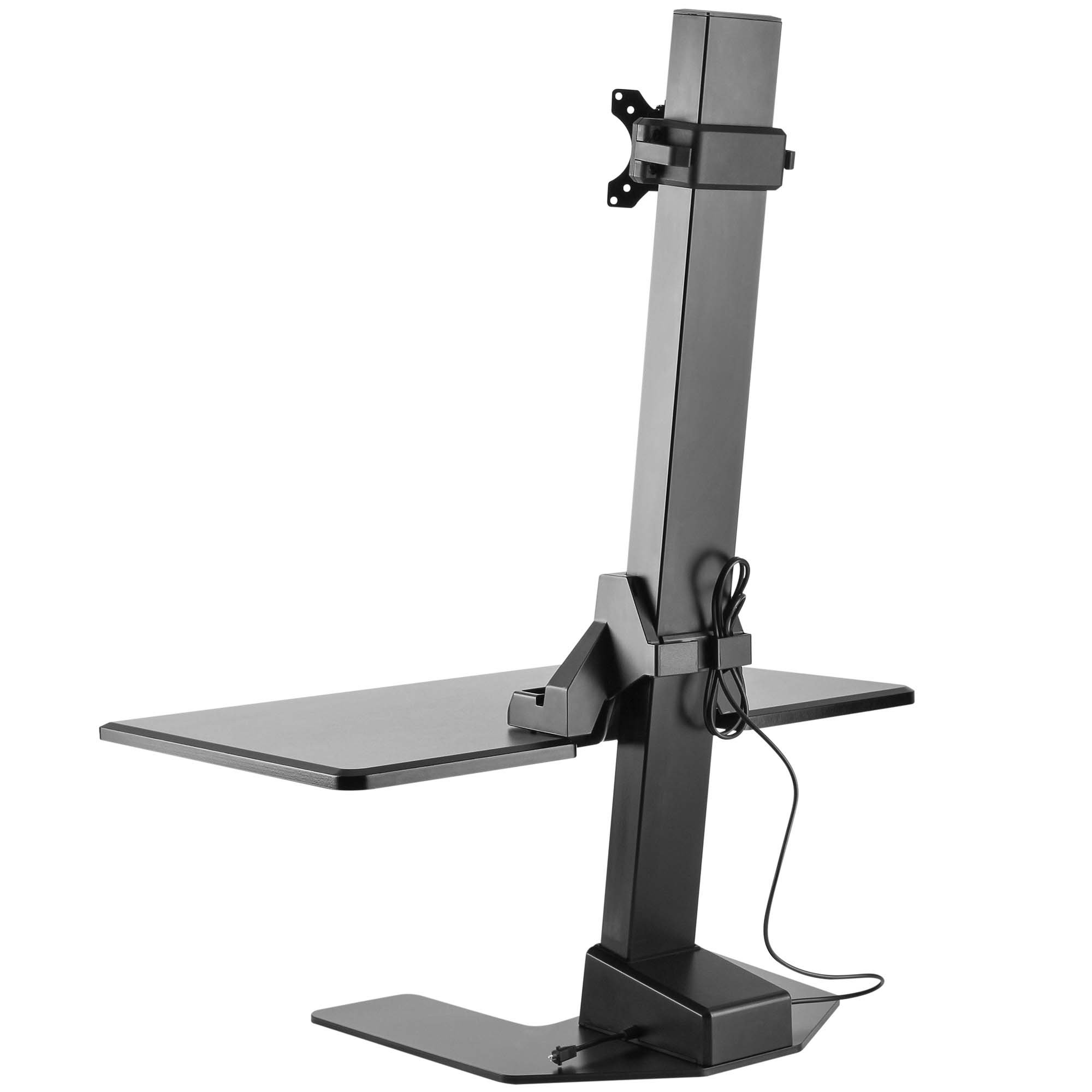 VonHaus Electric Sit Stand Desk Workstation Motorised Monitor Mount