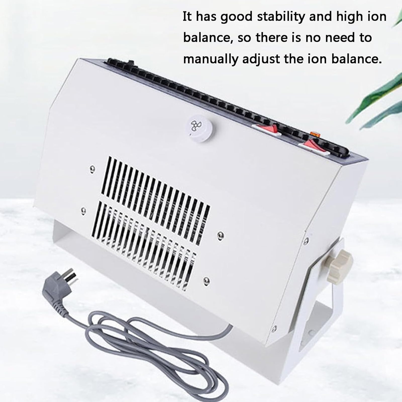 Soplador Aire Ionizante, Eliminador Estática ESD con Dispositivo Calentamiento Aire Frío, Velocidad del Viento Ajustable 100-140CFM Y Alto Equilibrio Iónico, Eliminación Eficaz del Polvo