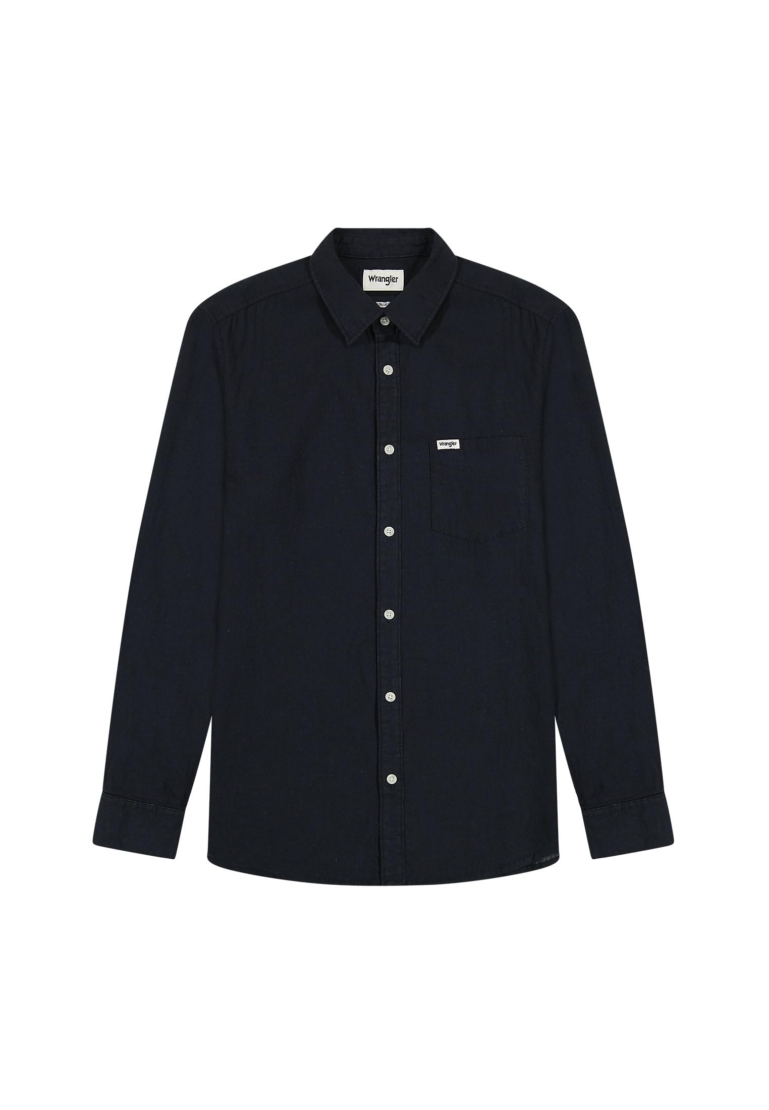 Wrangler Mens 1 Pkt Shirt, Dark Navy, L UK