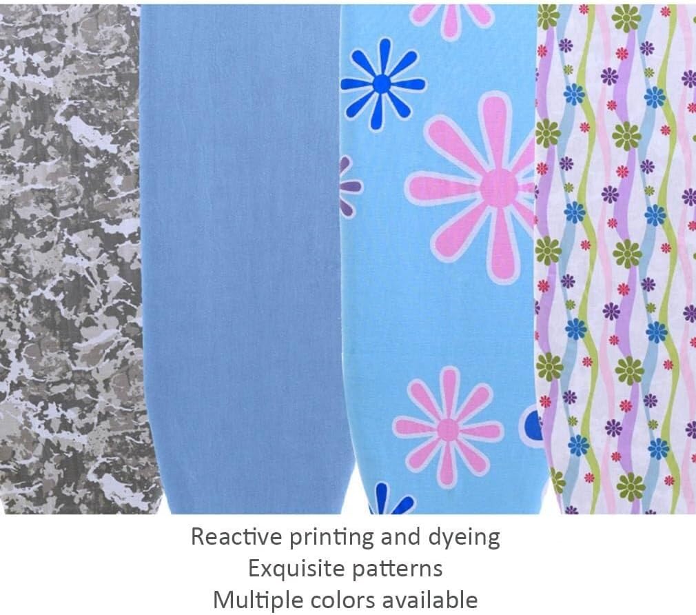 Ironing Board Cover with Pad, Heat-Resistant Cotton Iron Adjustable Drawstring, Extra Thick Padding for Standard 96x33 cm (37.5x13 inch) Boards, Stylish Design