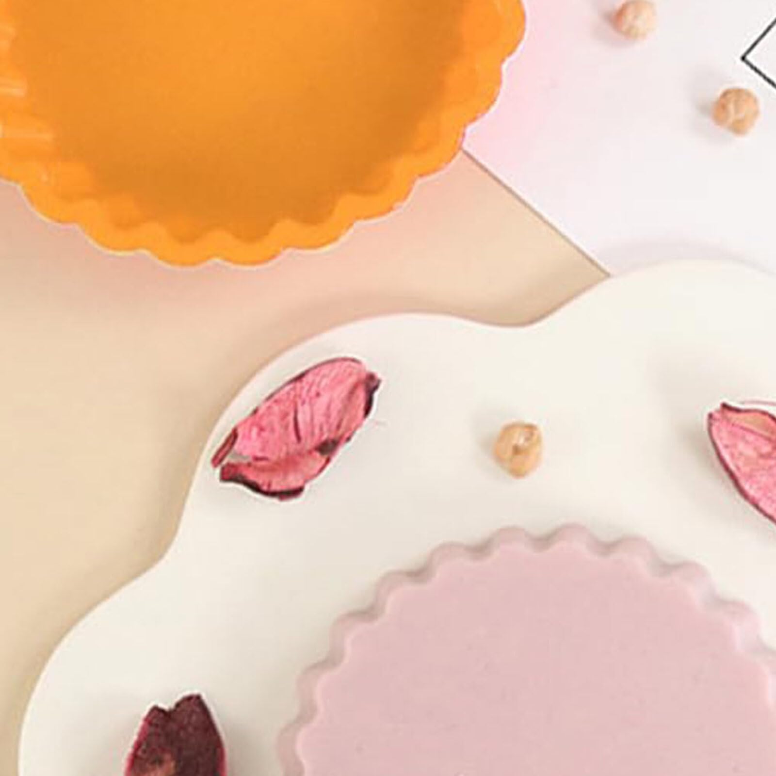 4PCS Silicone Tart Molds Non-Stick Pie Pans, Reusable Round Quiche Baking Dishes - Image 4