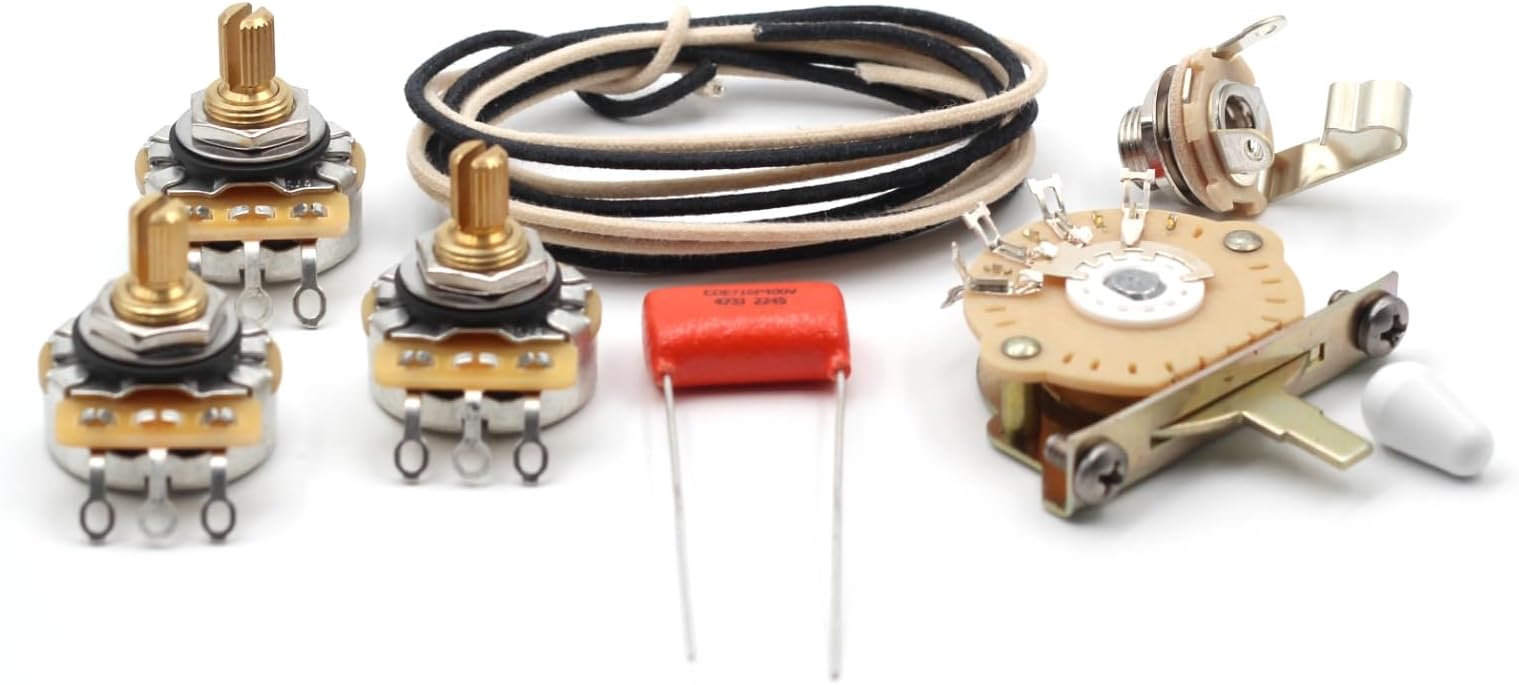 Deluxe Wiring Kit for Fender Strat - .047@400V 716P Orange Drop Cap - Stratocaster