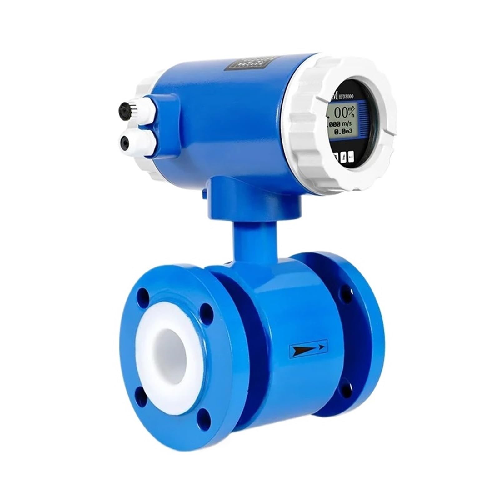 KSZHZYMGX DN10 DN32 DN50 DN100 Magnetic Flow Meter Wastewater Sewage Flowm Multiple Calibers Flow Sensoeter Electromagnetic(DN32)