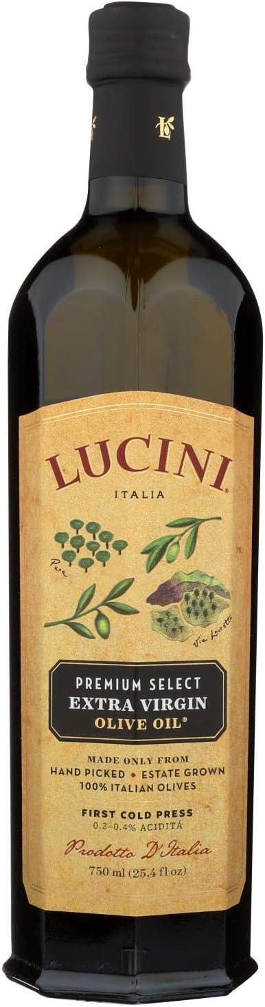Lucini Italia Aceite de Oliva Extra Virgen Premium - Pack de 6 - 25.4 fl oz