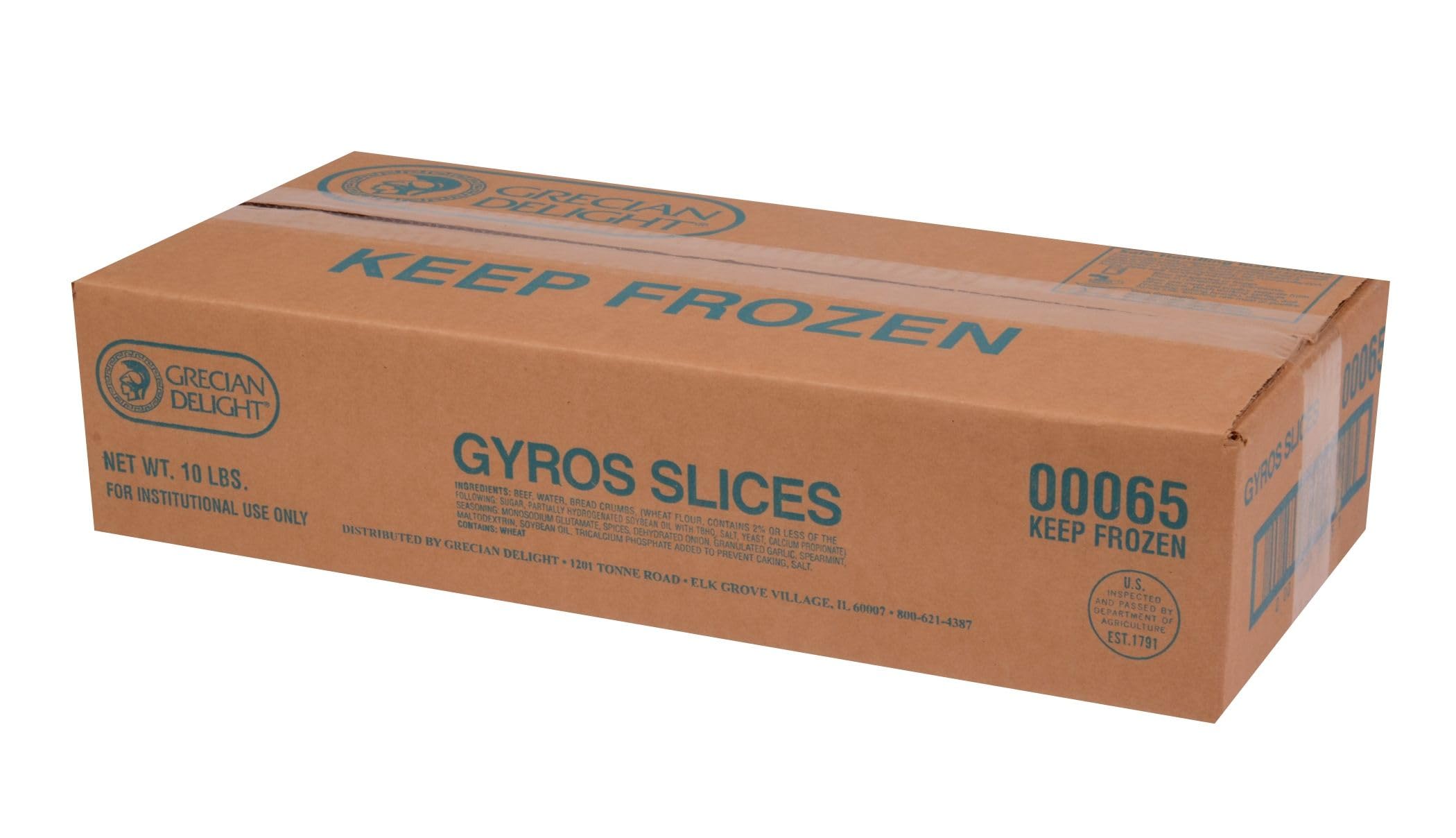 Amazon.com: Grecian Delight Gyros Meat Slices, 10 Pound - 1 each
