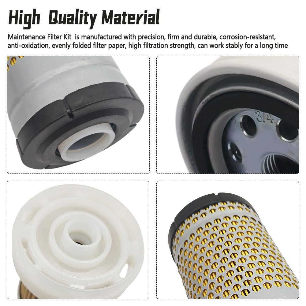 Kit de filtro de mantenimiento, compatible con tractores Kubota HST D