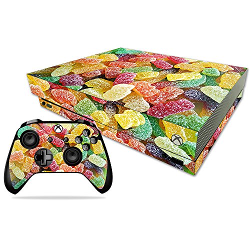 MightySkins Skin Compatible with Microsoft Xbox One X - Sour Candy | Protective