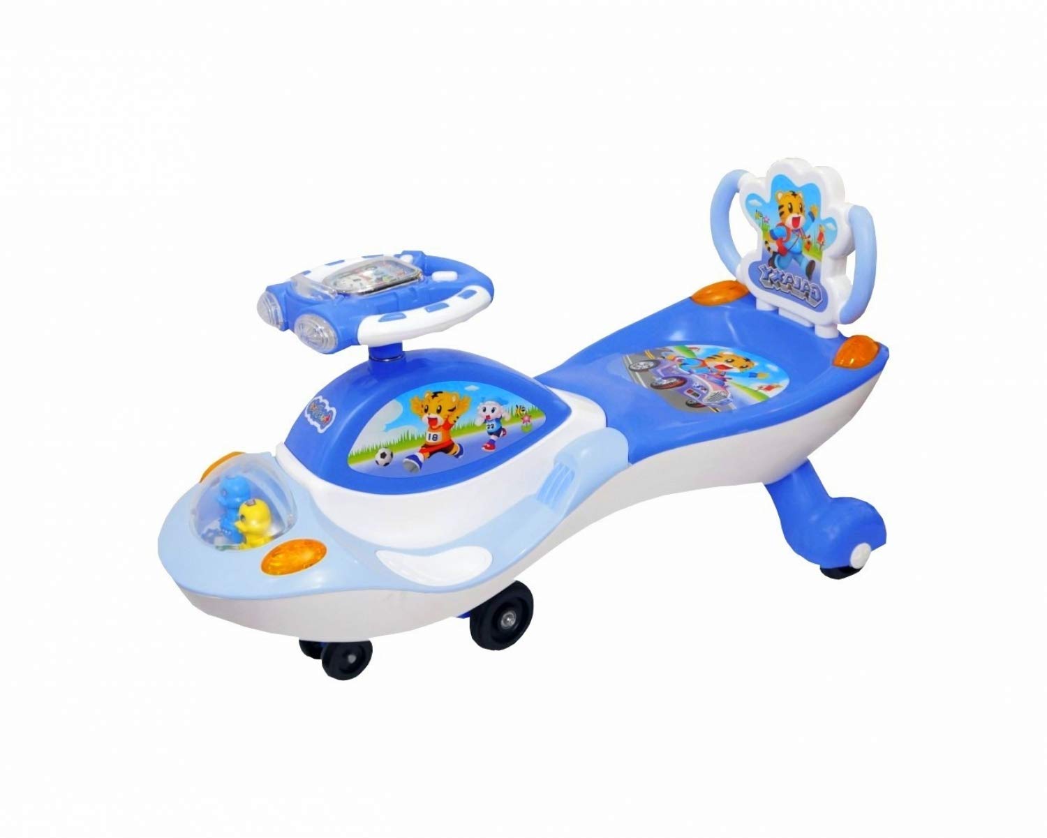 eHomeKart Twist and Swing Magic Car - Galaxy Car Ride On for Kids with Steering Music and Lights for Boys and Girls (1 Year to 4 Years) (Blue) - Image 3 thumbnail
