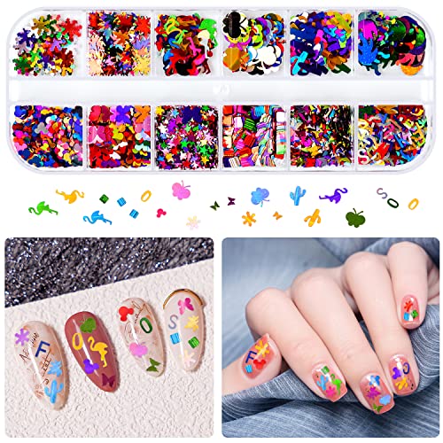 Asalle Nail Art Decorations With Gems, 8 Boxes Nails Rhinestones With Dried Flowers For Acrylic Nails Kit, Nail Design Kit With 3 Pcs Nail Art Stickers, Nail Glitter Sequins #TOP5
