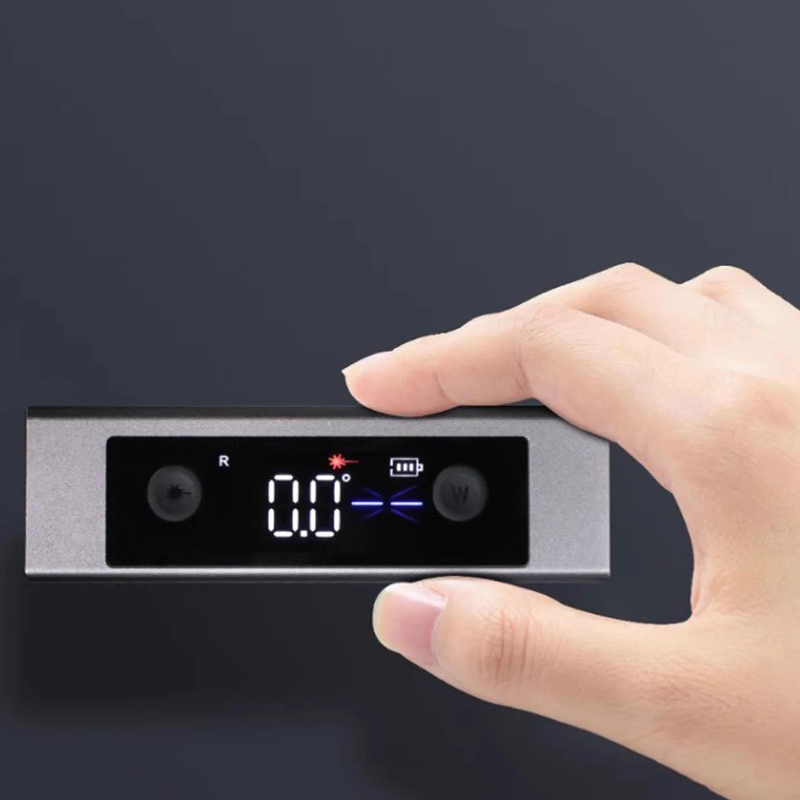 Toplionace Niveau D'angle électronique Laser, Petit Instrument de Mesure Infrarouge Portable de Haute Précision, Affichage Double écran, Adsorption Magnétique