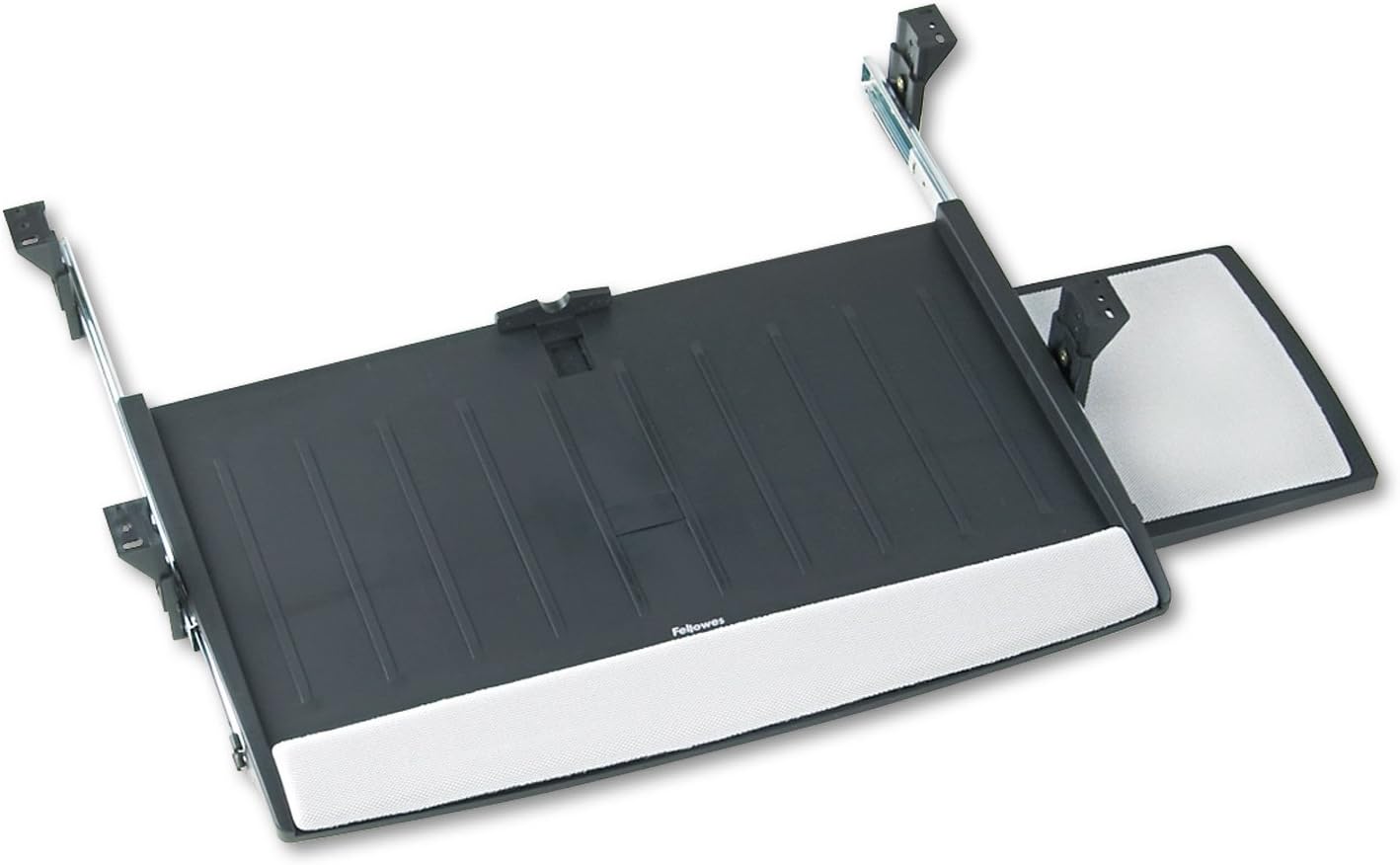 Fellowes 8031207 Keyboard Drawer, Foam Wrist Rest,20-1/2-Inch x11-1/8-Inch ,BK/SR