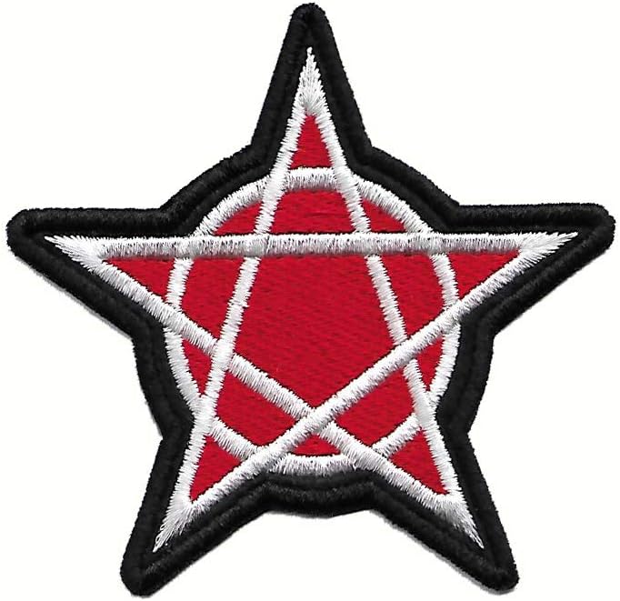 Motohog Unique Embroidered Iron on Patch (Battle Star), 3.5 inches Diameter