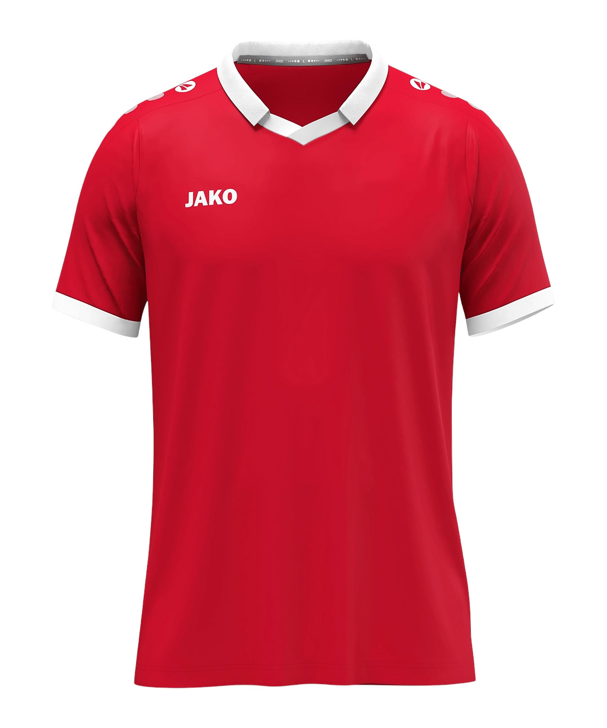 JAKO Unisex Glory Short Sleeve Jersey, Red/White, L