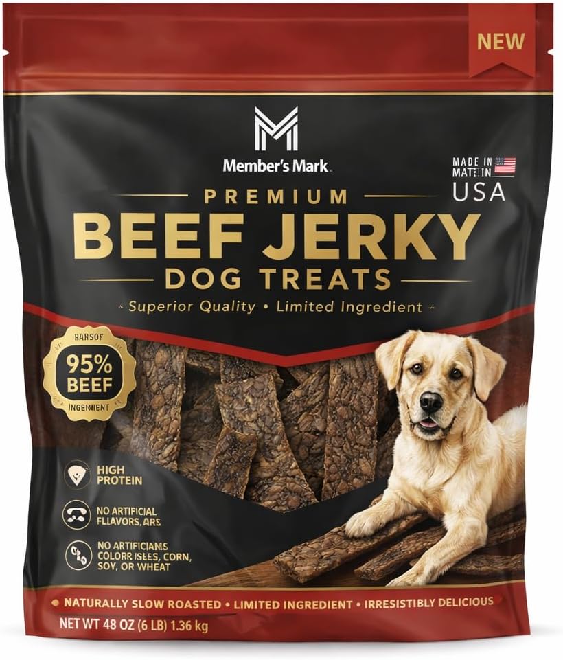 Member Mark Beef Jerky Dog Treats, 48 oz.