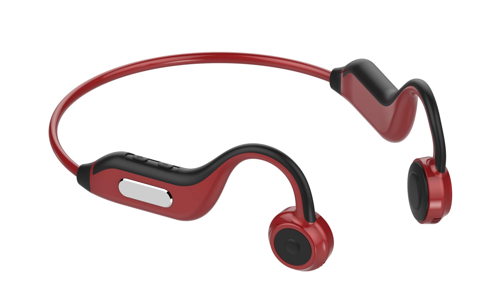 Auriculares de conducción ósea anticaídas que eliminan el sudor con bluetooth 5.0 rojo 3