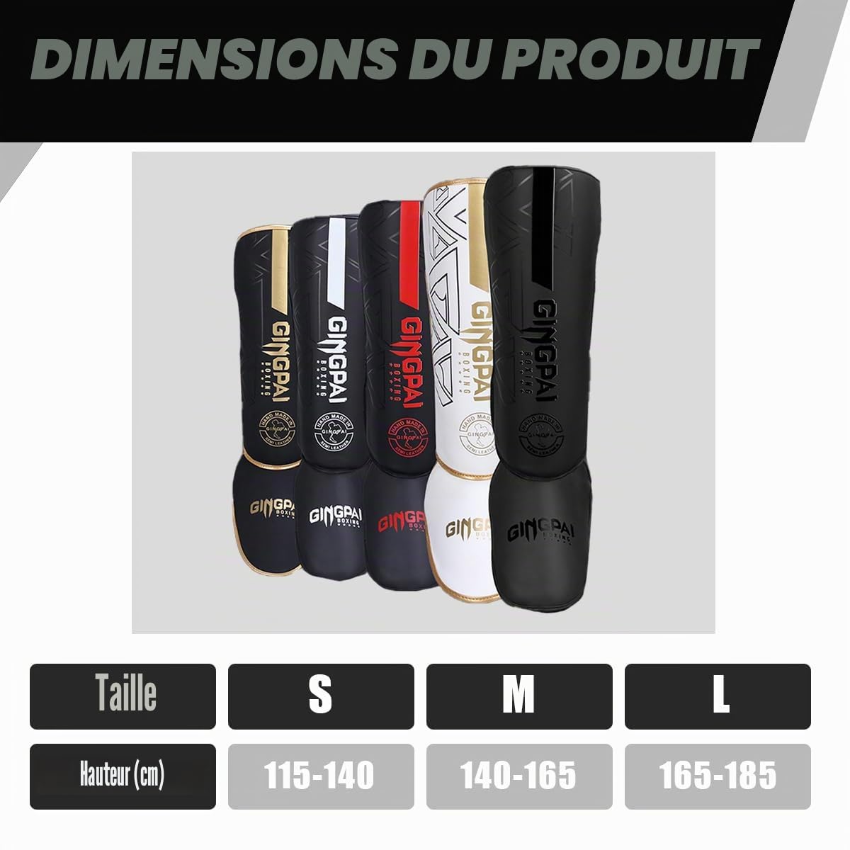 Protege Tibia Boxe,Protège Tibia Boxe,Protege Tibia Boxe Thai avec Doublure Absorbant Les Chocs pour Protéger Vos Mollets et Vos Pieds,Protege Tibia MMA pour Boxe,Muay Thai,Karaté