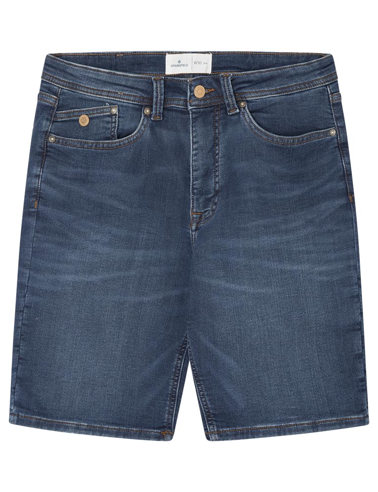 SPRINGFIELD Bermuda Vaquera En Knit Denim Mujer