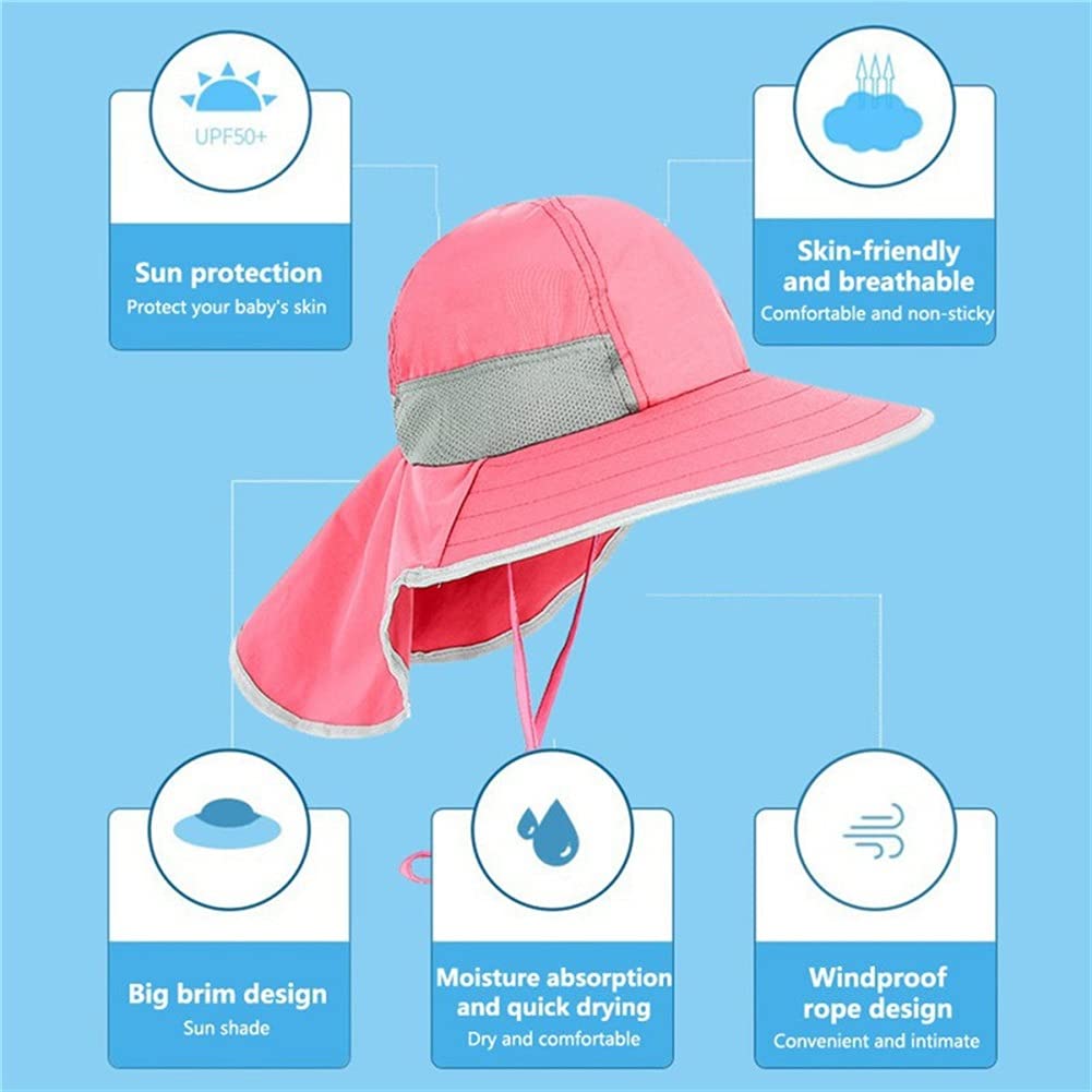 MRKU Sombrero de Sol de Verano de ala Ancha para niños, Gorra Tipo Cubo para la Playa, niñas, Viajes, Exteriores, Moda, Lindo Dinosaurio, niño, Casual