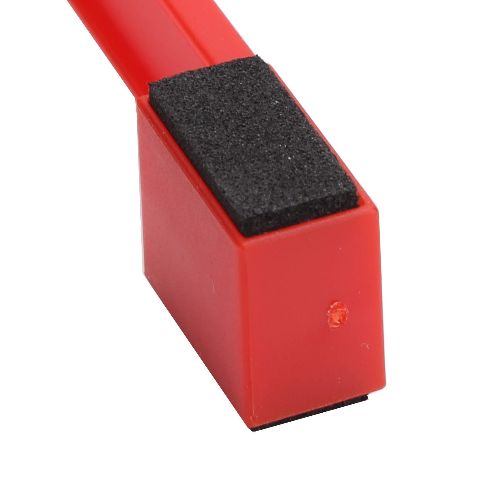 Almohadilla de enfriamiento portátil para laptop, con soporte antideslizante, ventilador emisor de luz, soporte plegable USB para computadora portátil (rojo) 3